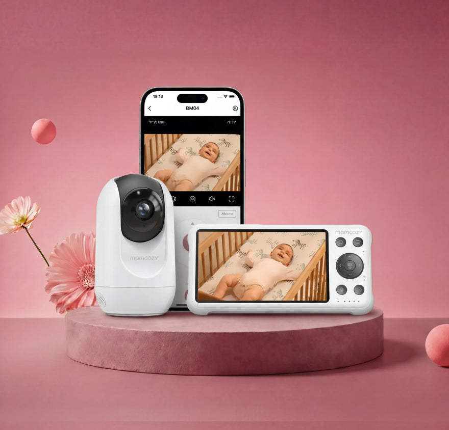 Momcozy 5-Inch Dual-mode Smart Baby Monitor with 2 Camera -BM04
