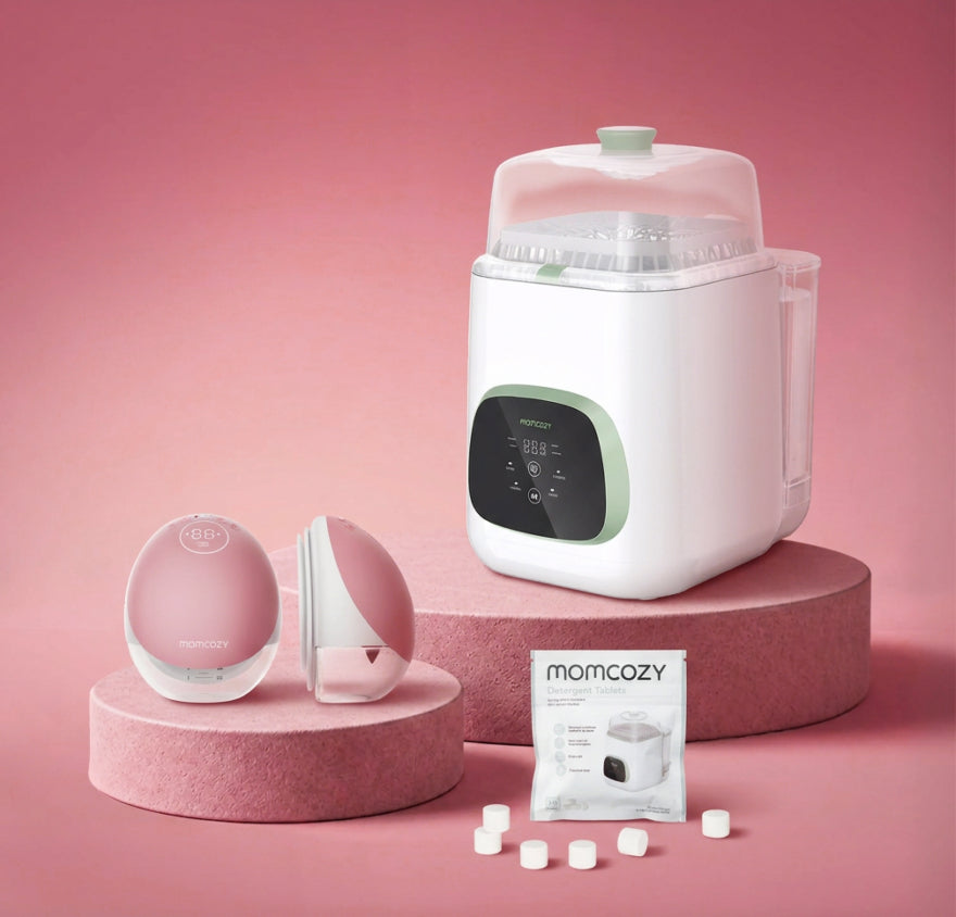 Pump & Clean Bundle: M9 Hands-free Breast Pump and KleanPal Pro Baby Bottle Washer and Sterilizer