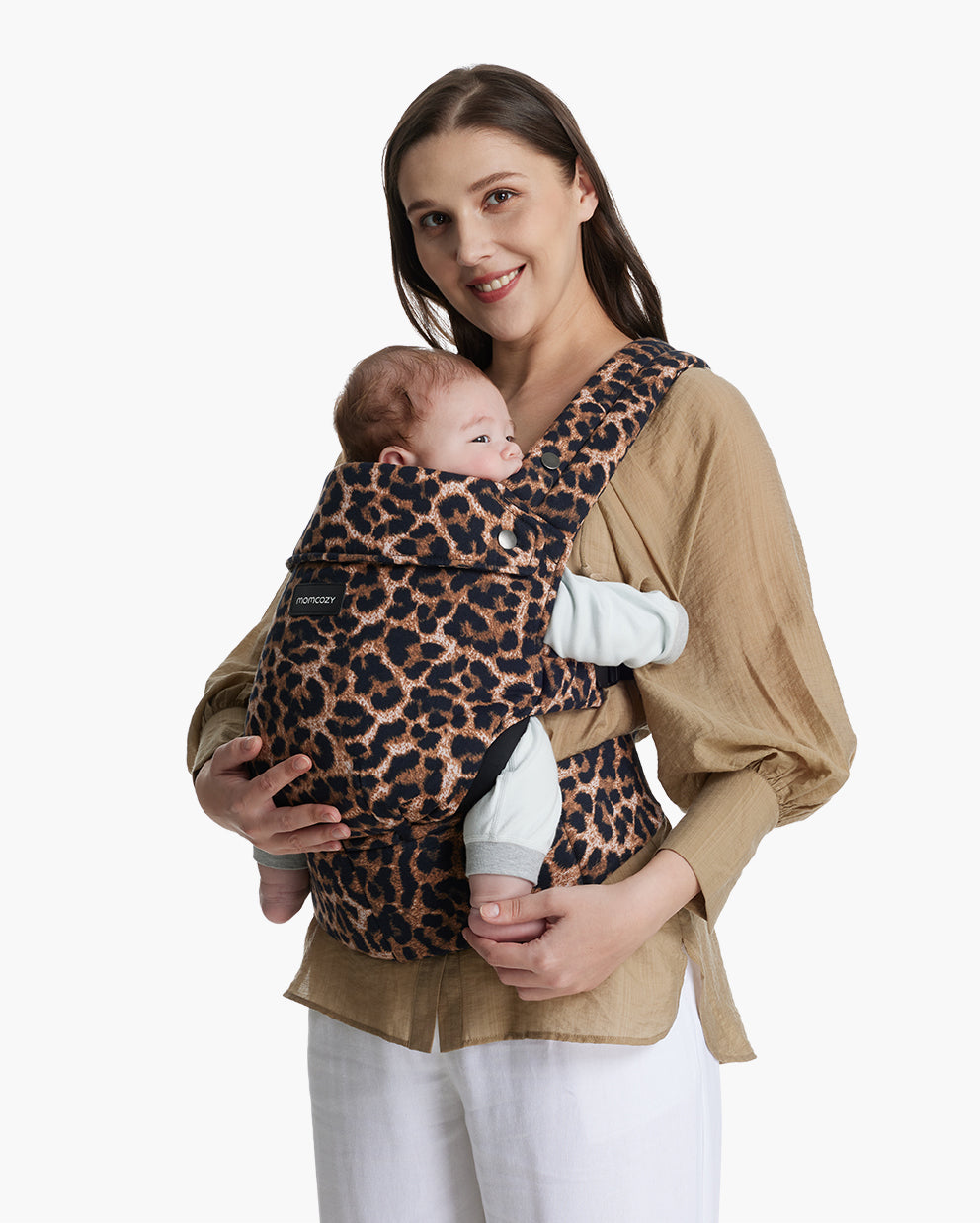 Cow print baby carrier on sale