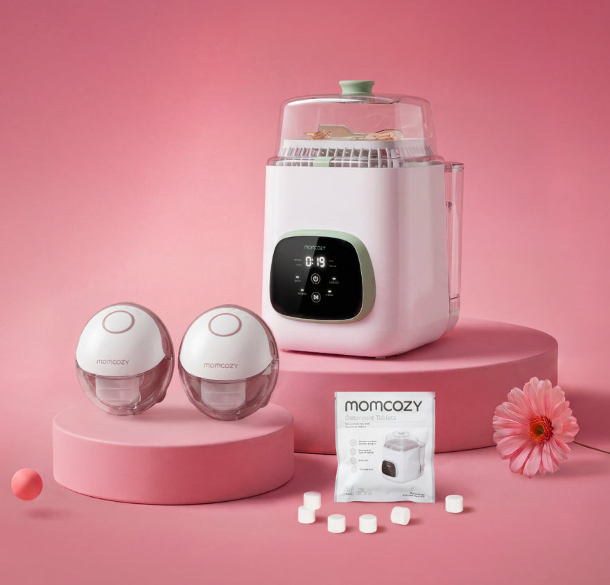 Pump & Clean Bundle: M6 Hands-free Breast Pump and KleanPal Pro Baby Bottle Washer and Sterilizer