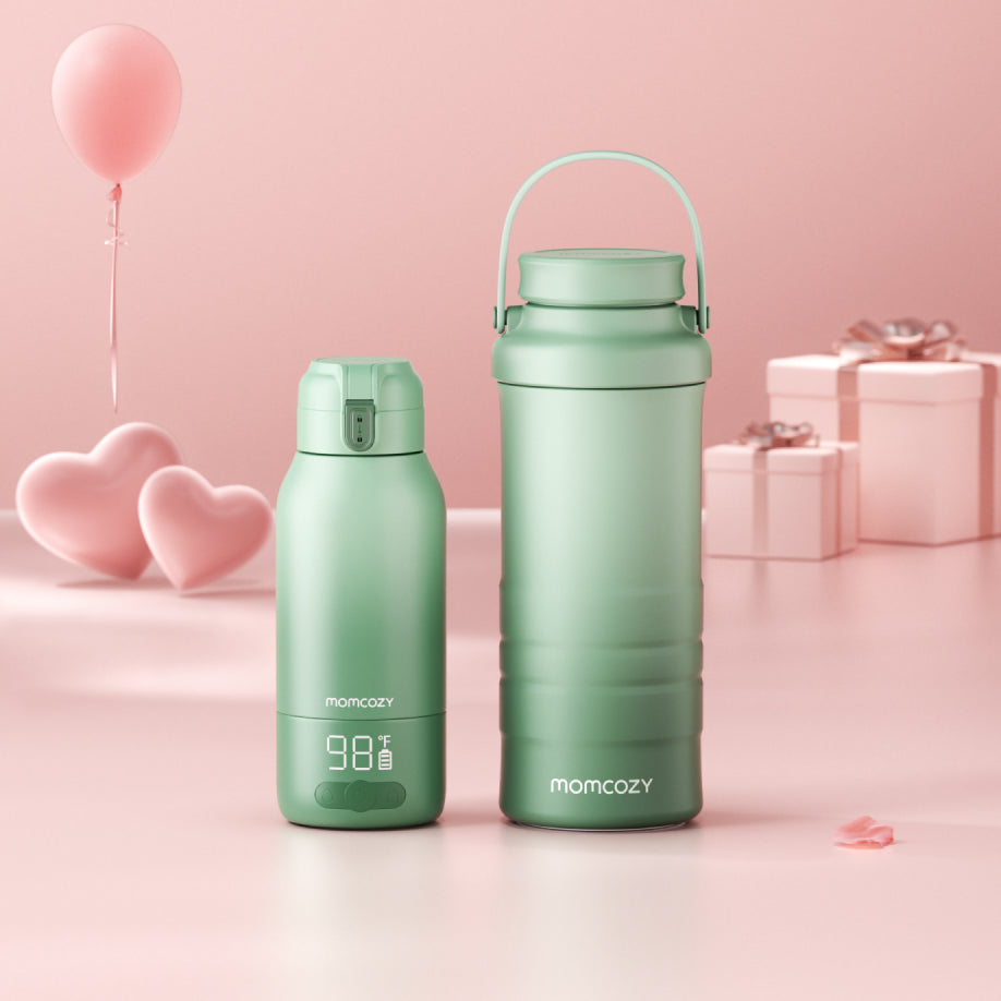 On-the-Go Bundle: Portable Milk Warmer + 22oz Milk Cooler