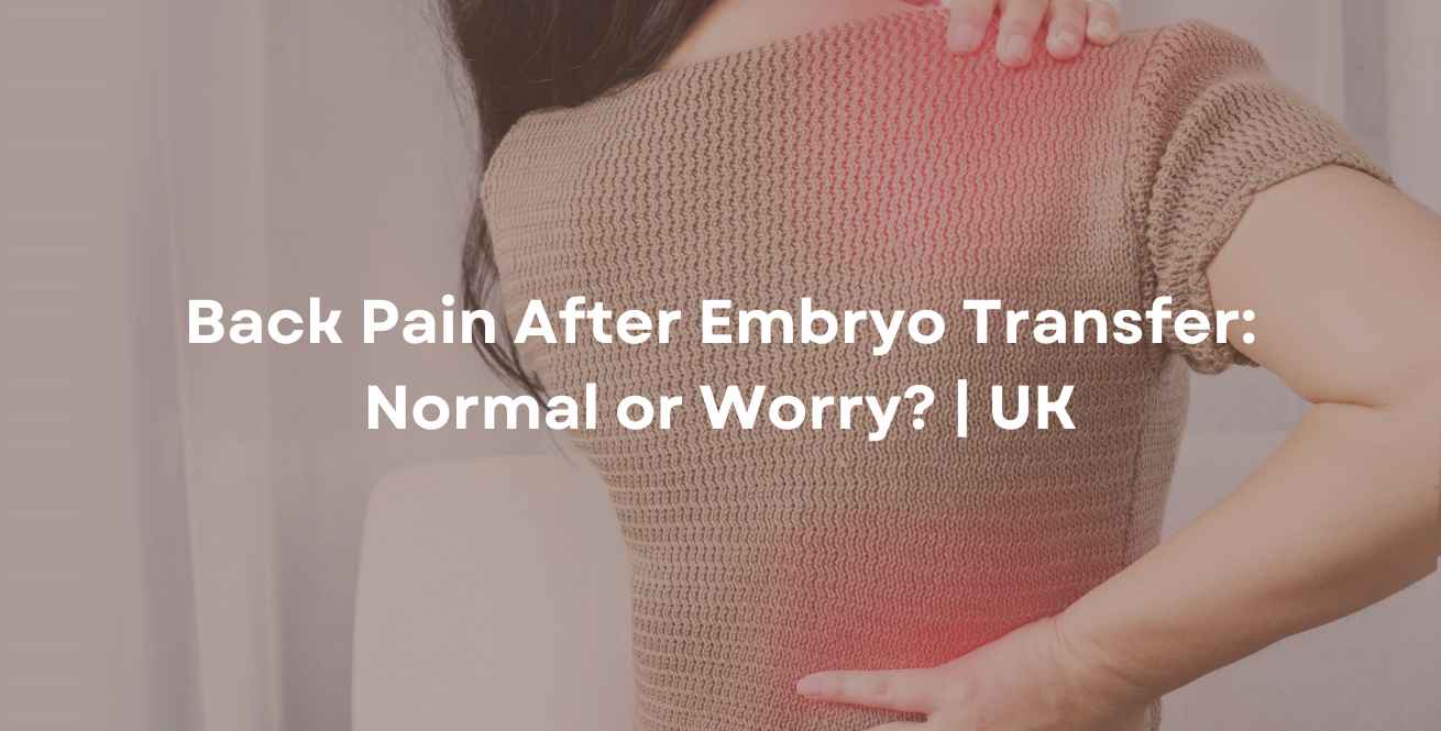 Back Pain After Embryo Transfer: Normal or Worry? | UK