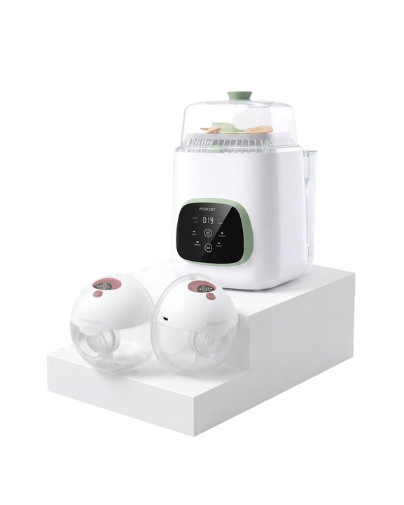 M5 Smart Wearable Breast Pump & KleanPal Pro Bottle Washer Sterilizer Bundle