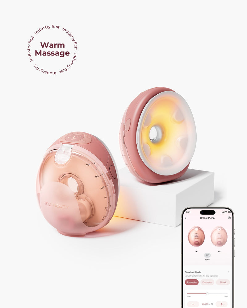Momcozy Wellness 1 Wearable Breast Pump with Warmth and Massage