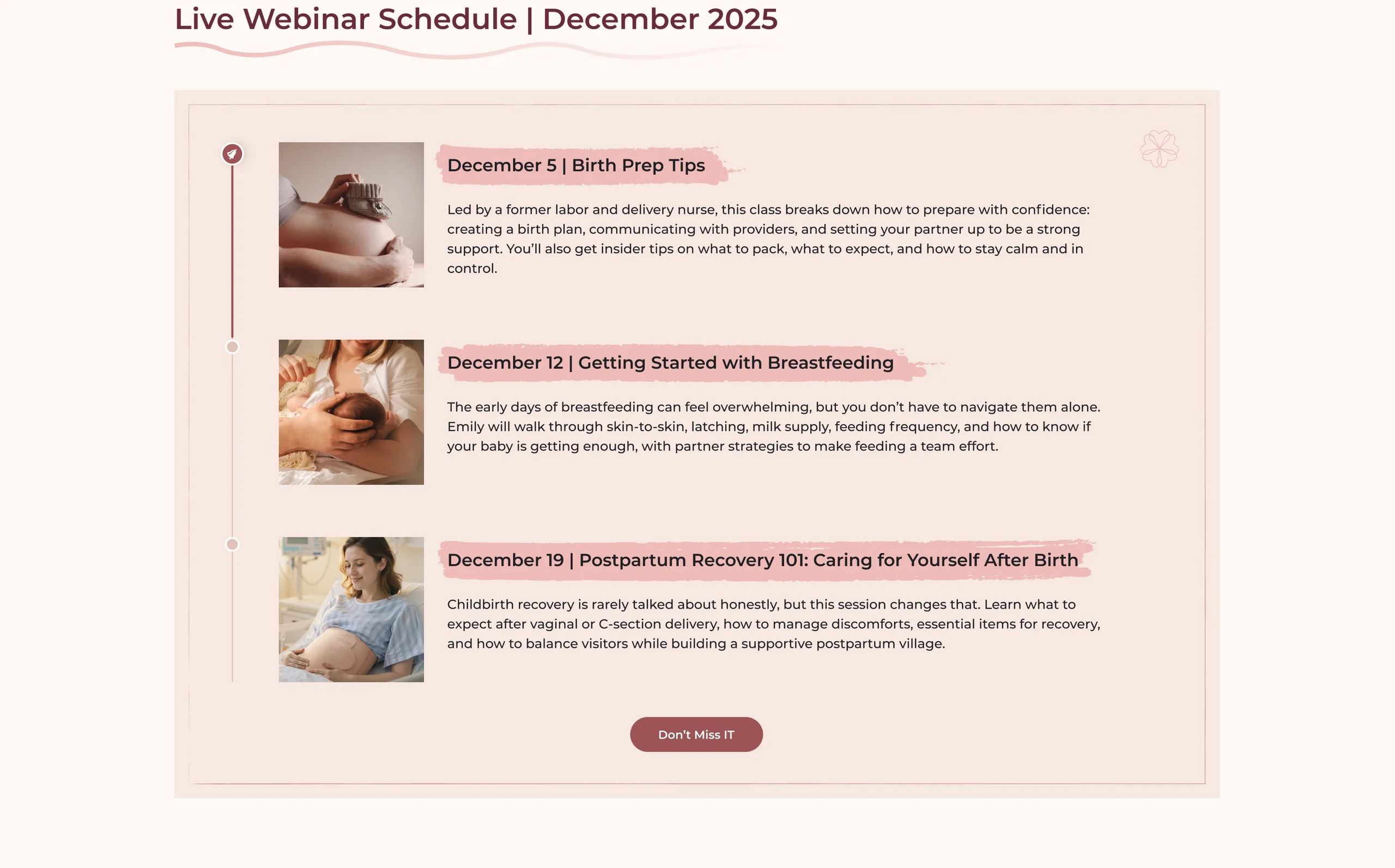 Homepage slide