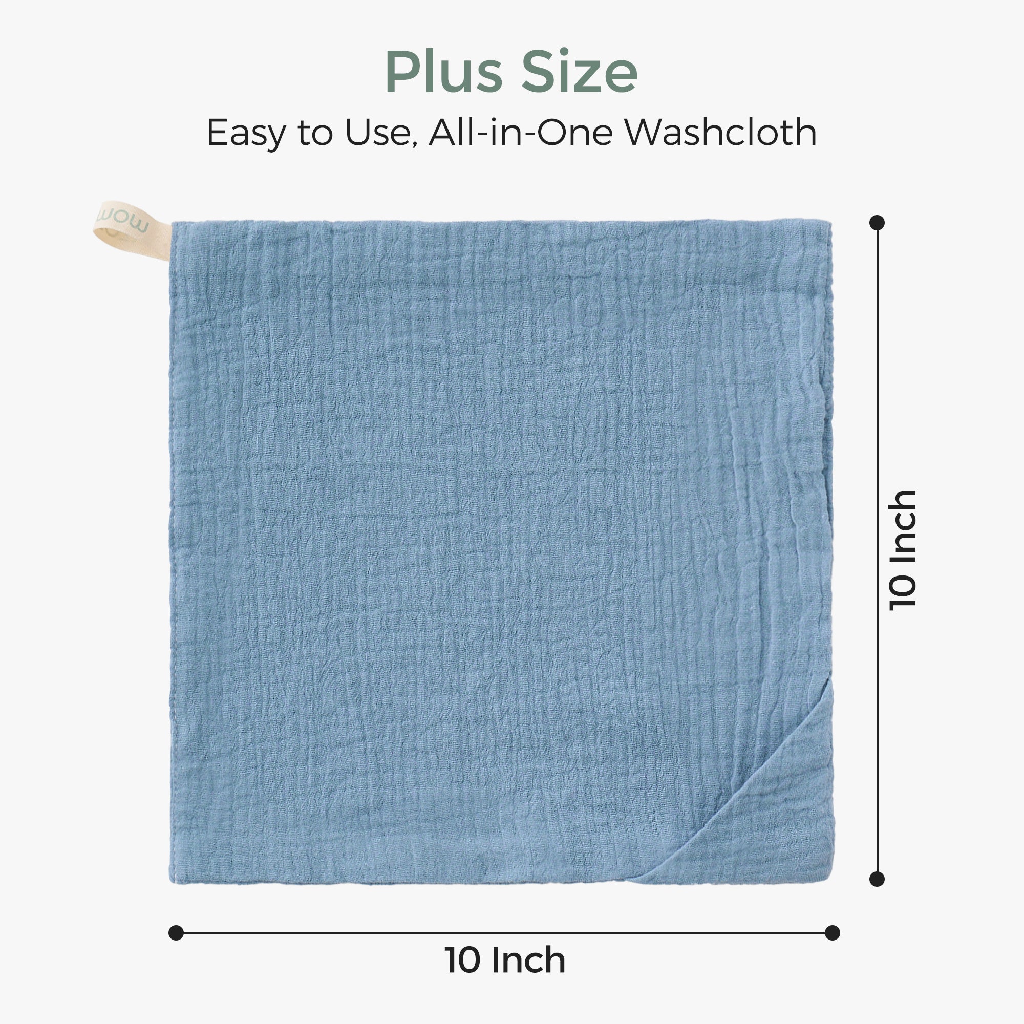 Momcozy Baby Washcloths – Soft 4-Layer Cotton, Gentle for Newborns