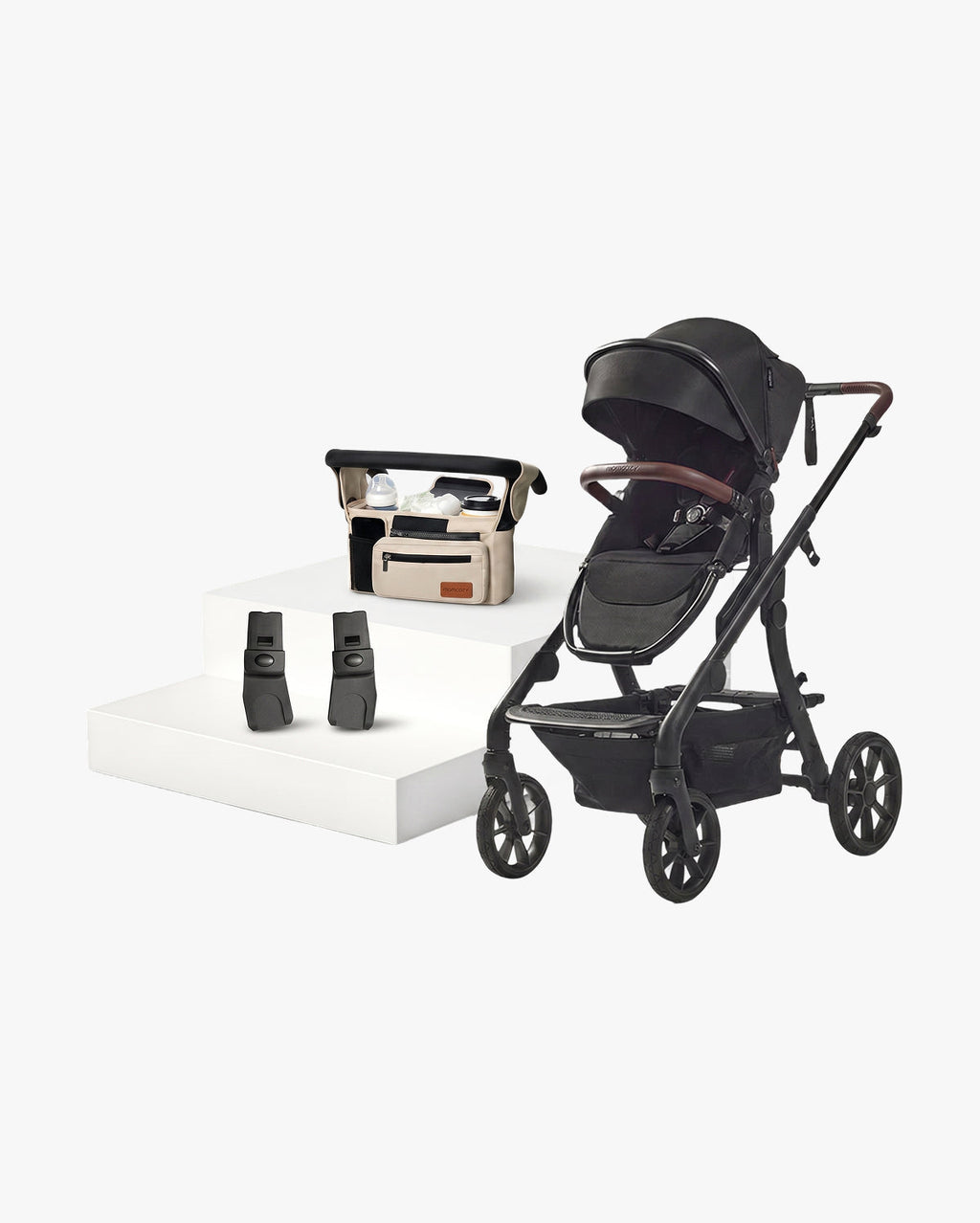 On Go Bundle：ChangeGo Stroller Car Seat Adapter Organizer