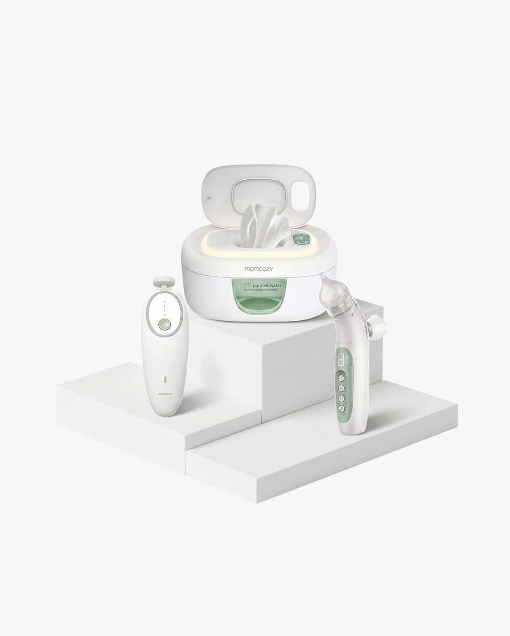 Care Bundle：Electric Nasal Aspirator & Electric Nail File & Wipe Warmer