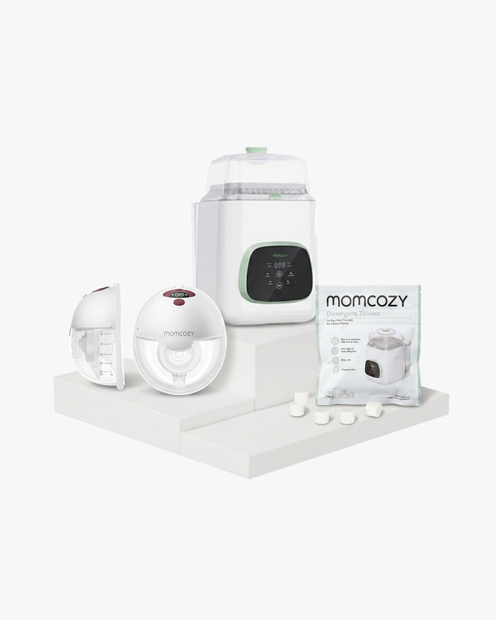 Pump & Clean Bundle M5 Smart Breast Pump Bottle Washer Washing Block
