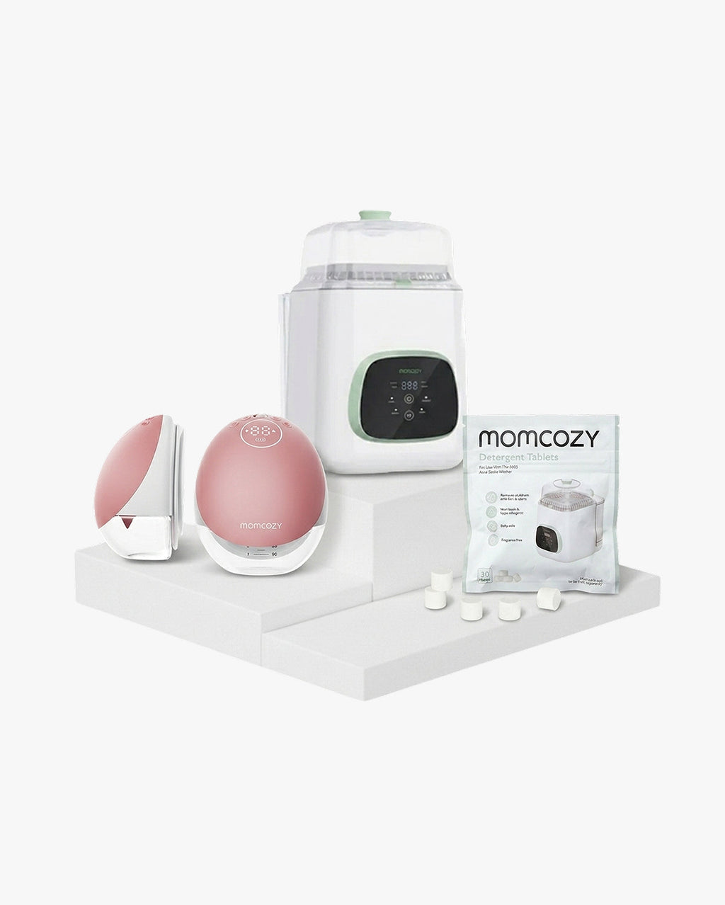 Pump & Clean Bundle M9 Breast Pump Bottle Washer Washing Block
