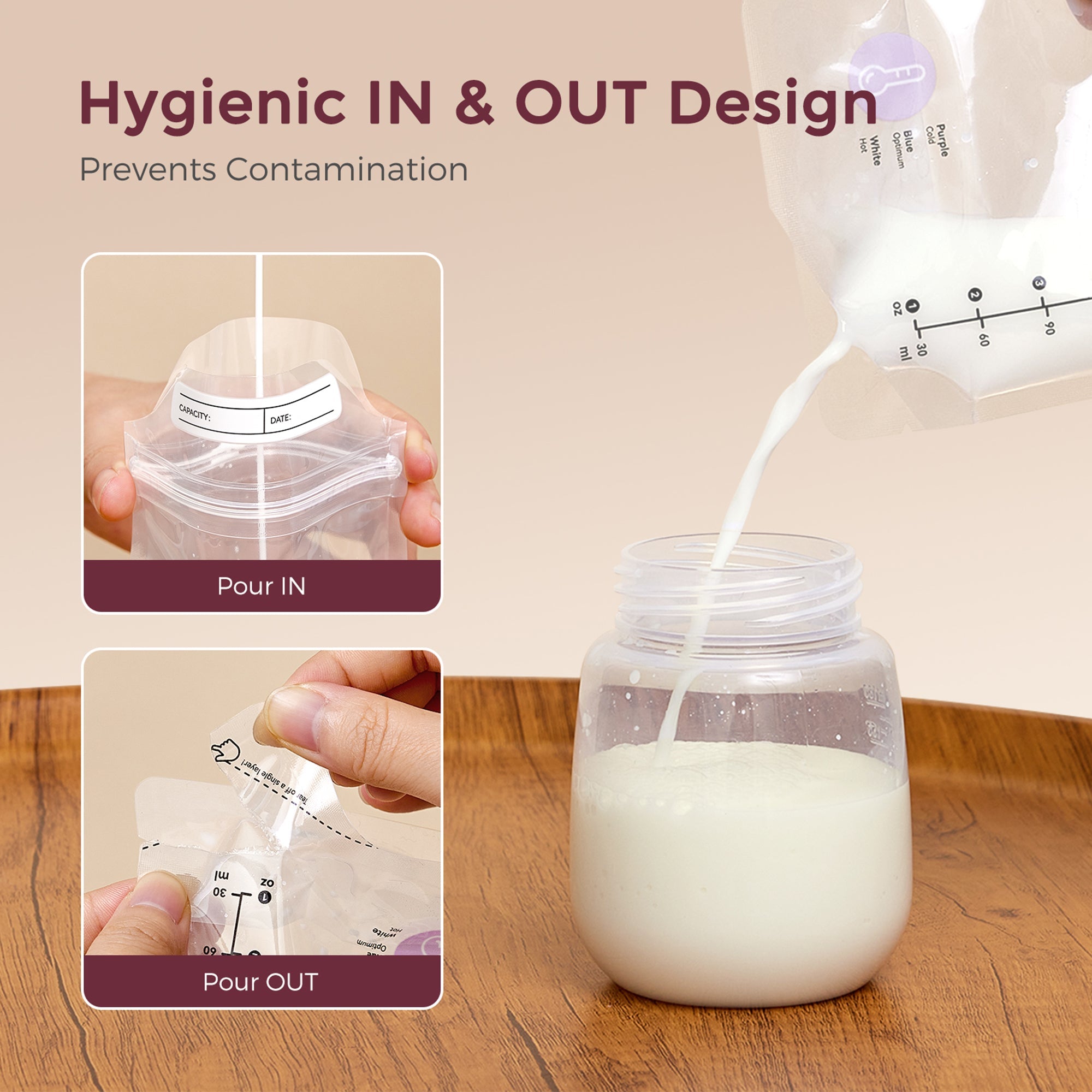 On-the-Go Pumping Bundle: Mobile Style™ Breast Pump | M6 + 120 Breastmilk Storage Bags
