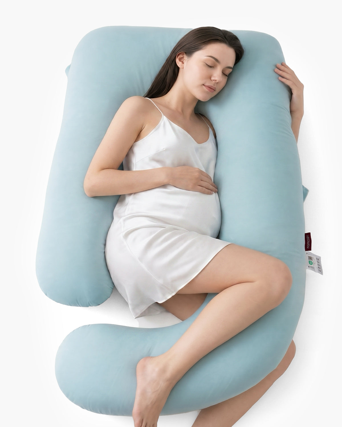 U Shaped Cooling Fabric Pregnancy Pillow
