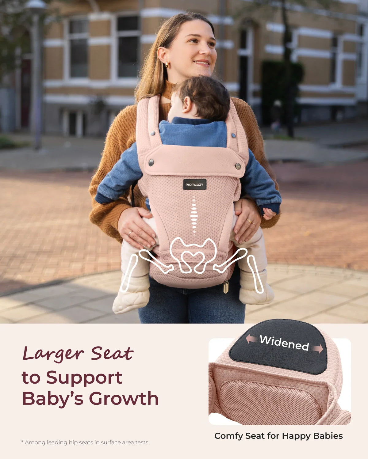 Move2Fit 2-in-1 Ergonomic Hip Seat Baby Carrier