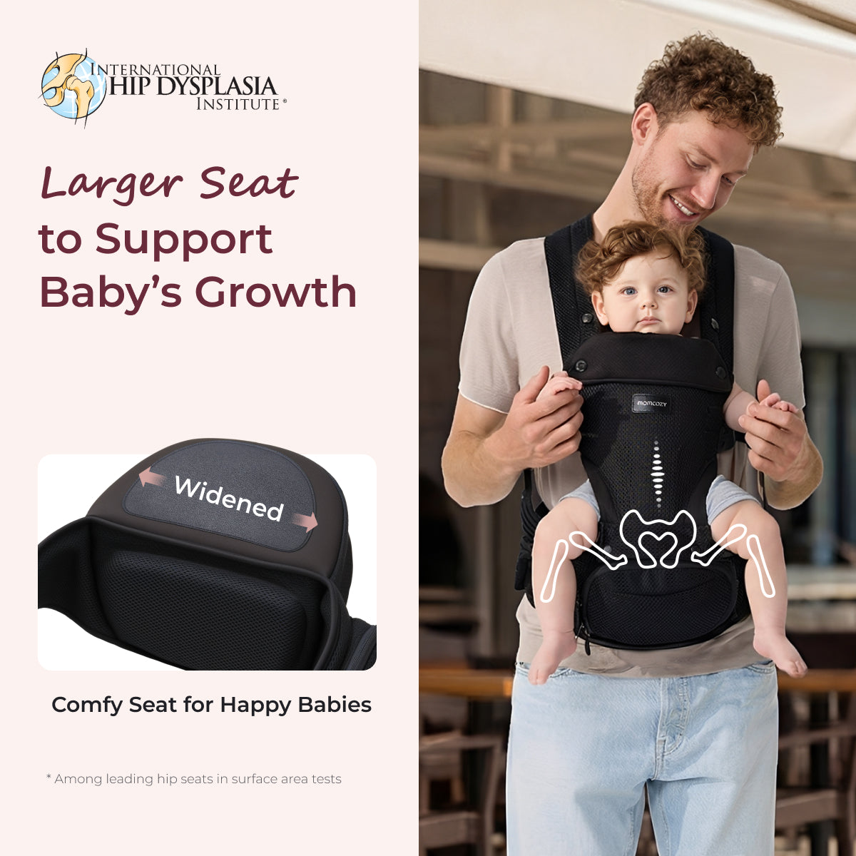 Move2Fit 2-in-1 Ergonomic Hip Seat Baby Carrier