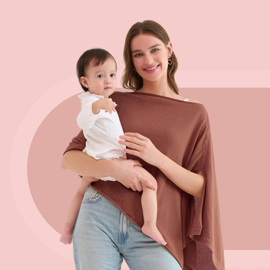 Momcozy Nursing Cover - Soft, Breathable, Multi-Use Privacy Poncho