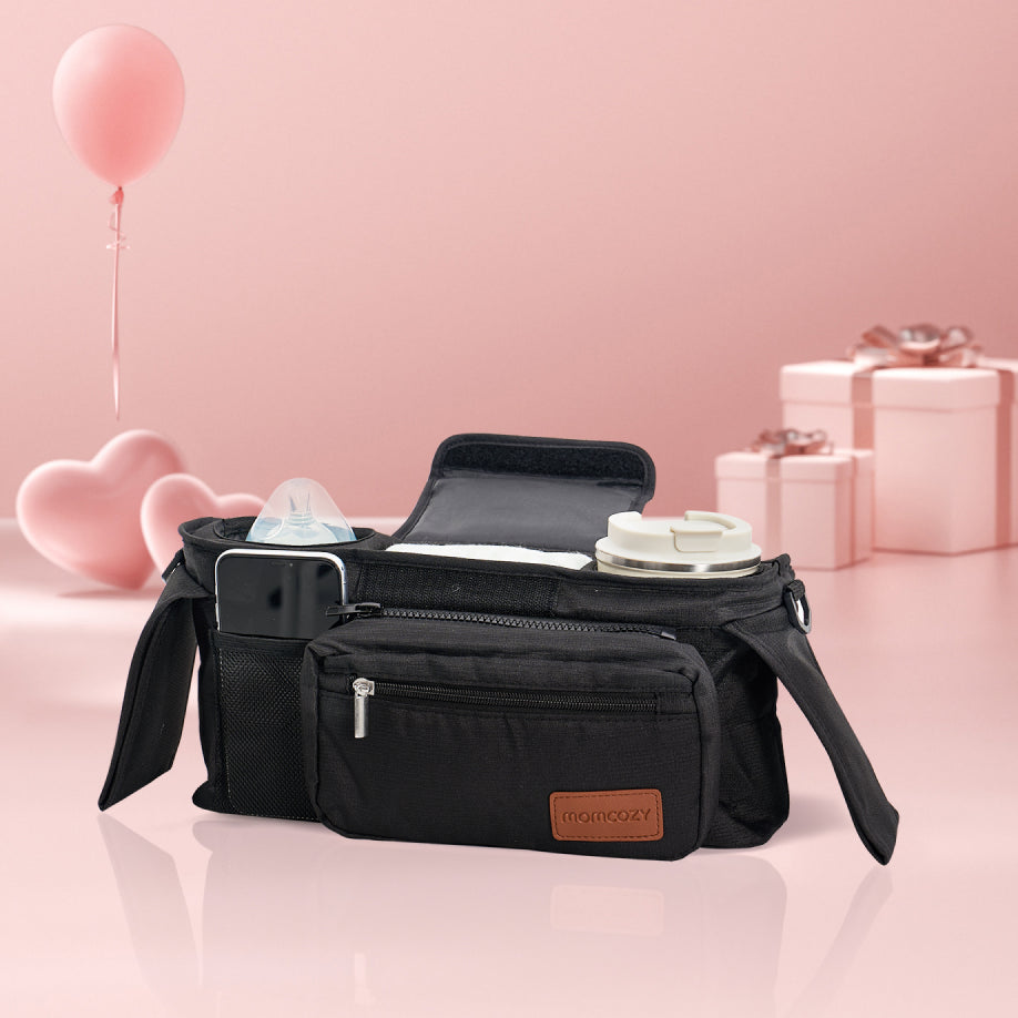 Momcozy Stroller Organizer - All-in-One Cup Holder & Pet Strollers