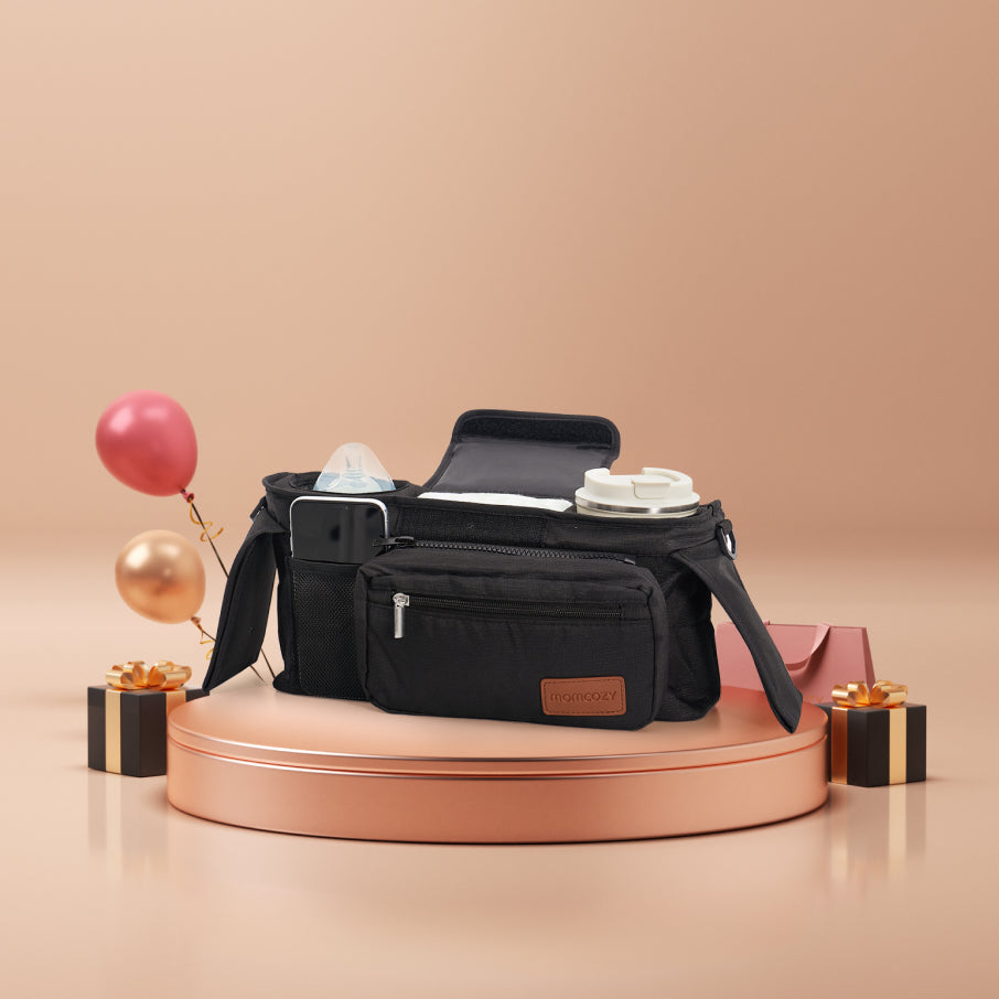 Momcozy Stroller Organizer - All-in-One Cup Holder & Pet Strollers