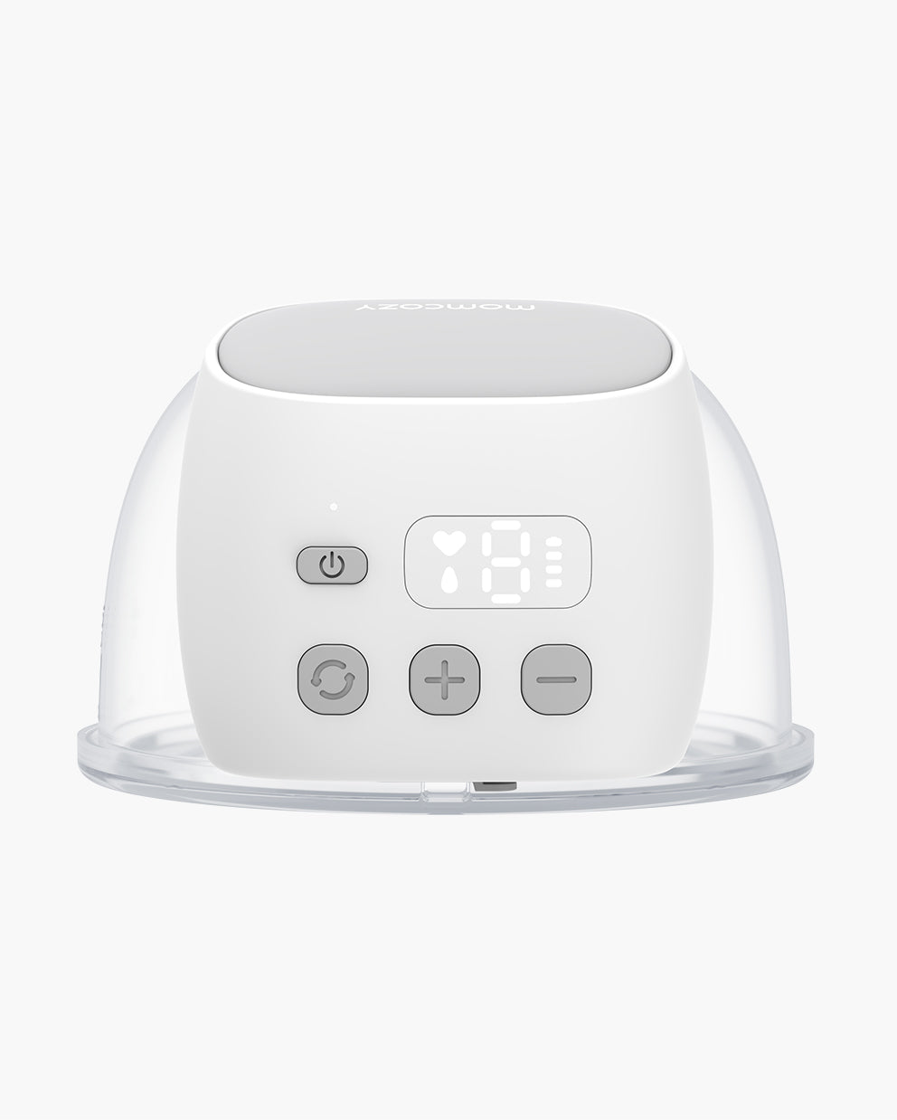 S9 Pro Wearable Breast Pump front view with LED screen and control buttons