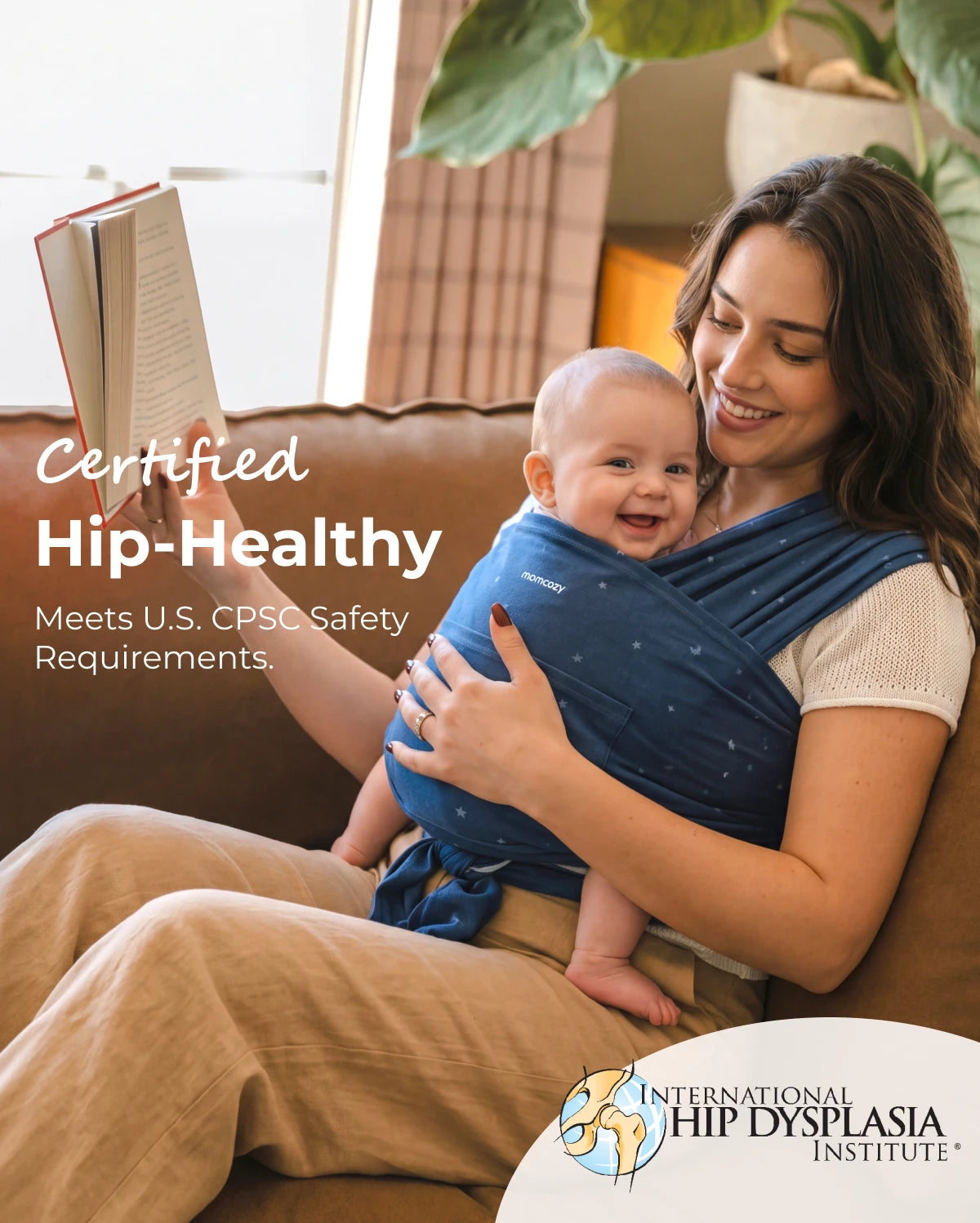 Easy to Wear Hands Free - Baby Wrap Carrier