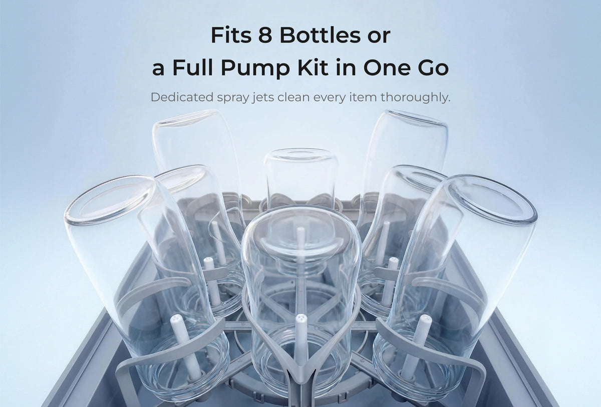 New Momcozy DeepClean Baby Bottle Washer and Sterilizer (D8)