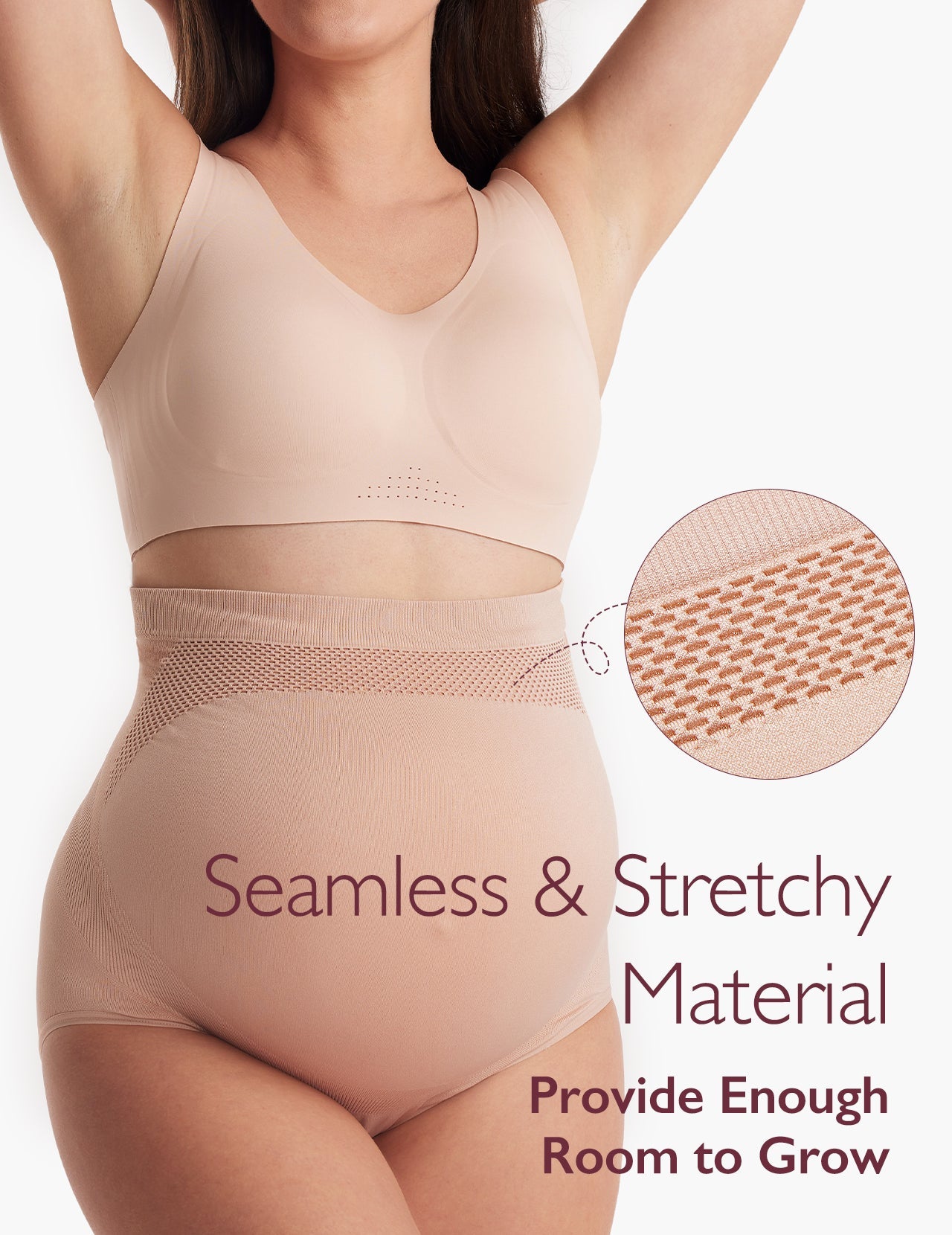 Ergonest Maternity Belly Band & High Waist Pregnancy Underwear Bundle