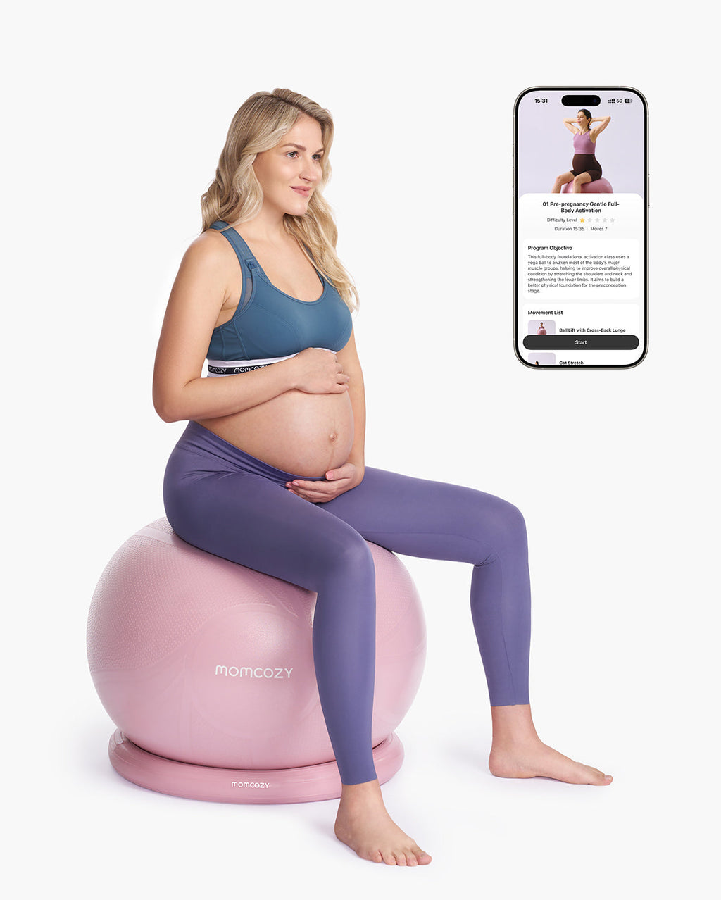 BirthEase Pregnancy Ball Set—Maternity Exercise Ball