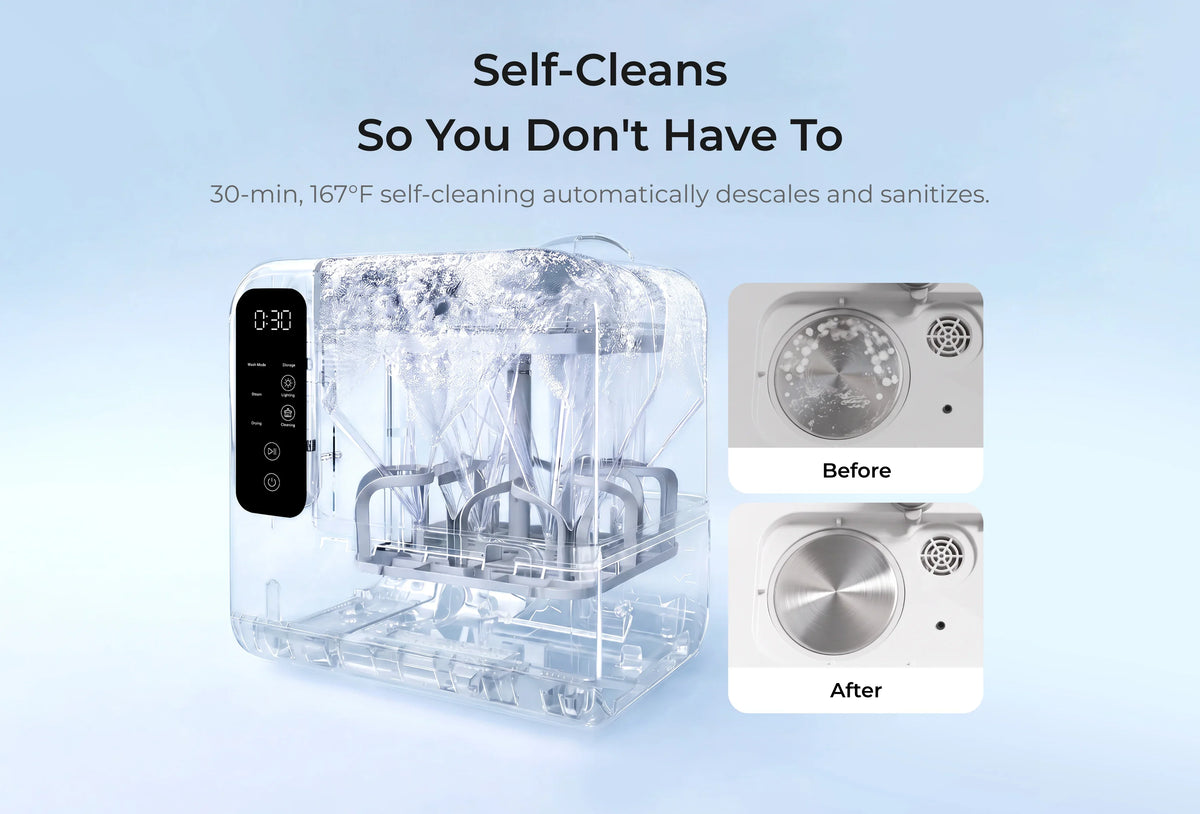 New Momcozy DeepClean Baby Bottle Washer and Sterilizer (D8)
