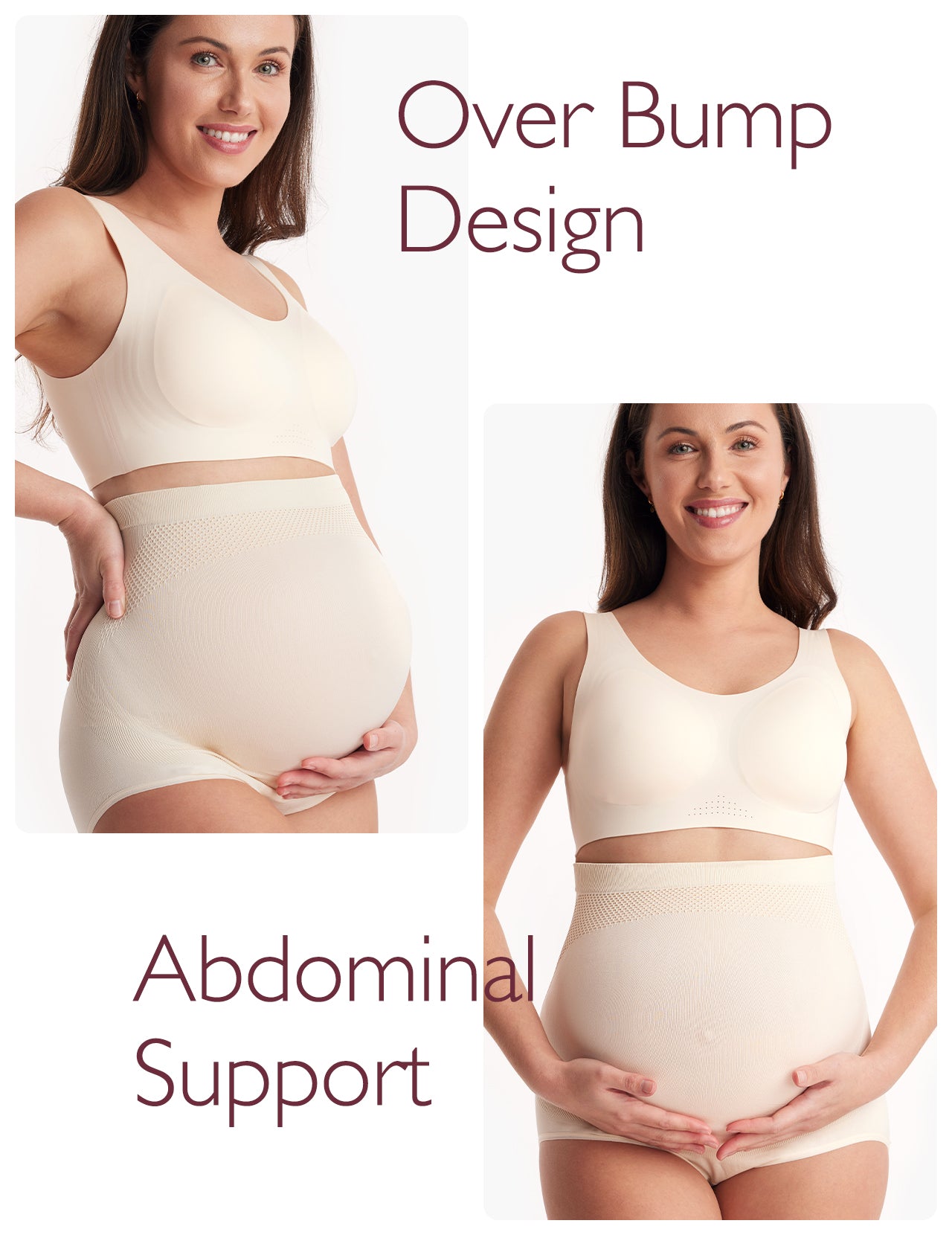 Ergonest Maternity Belly Band & High Waist Pregnancy Underwear Bundle