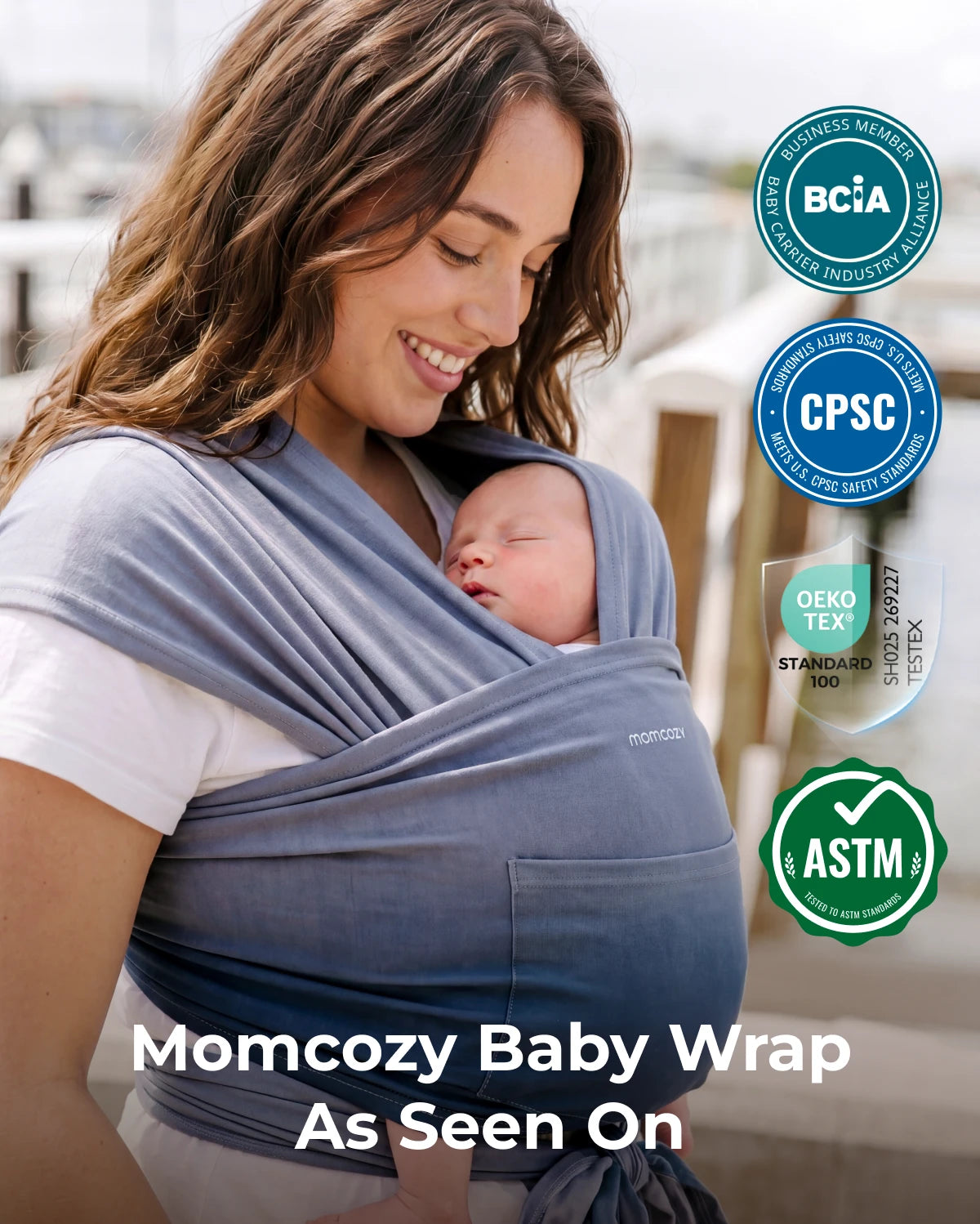 Easy to Wear Hands Free - Baby Wrap Carrier