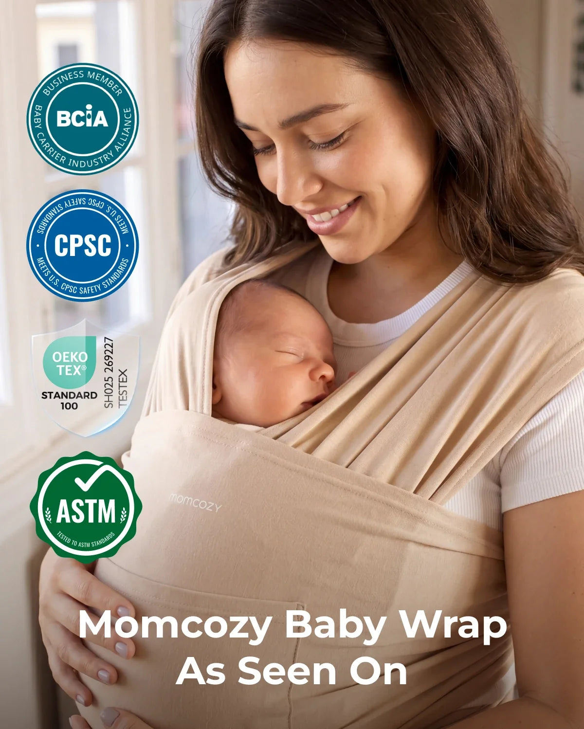 Easy to Wear Hands Free - Baby Wrap Carrier