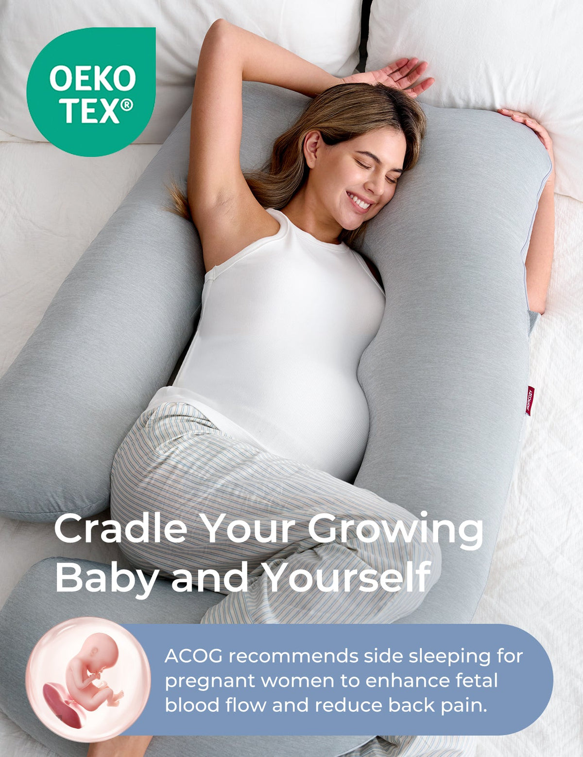 Huggable -  U Shaped Maternity Body Pillow