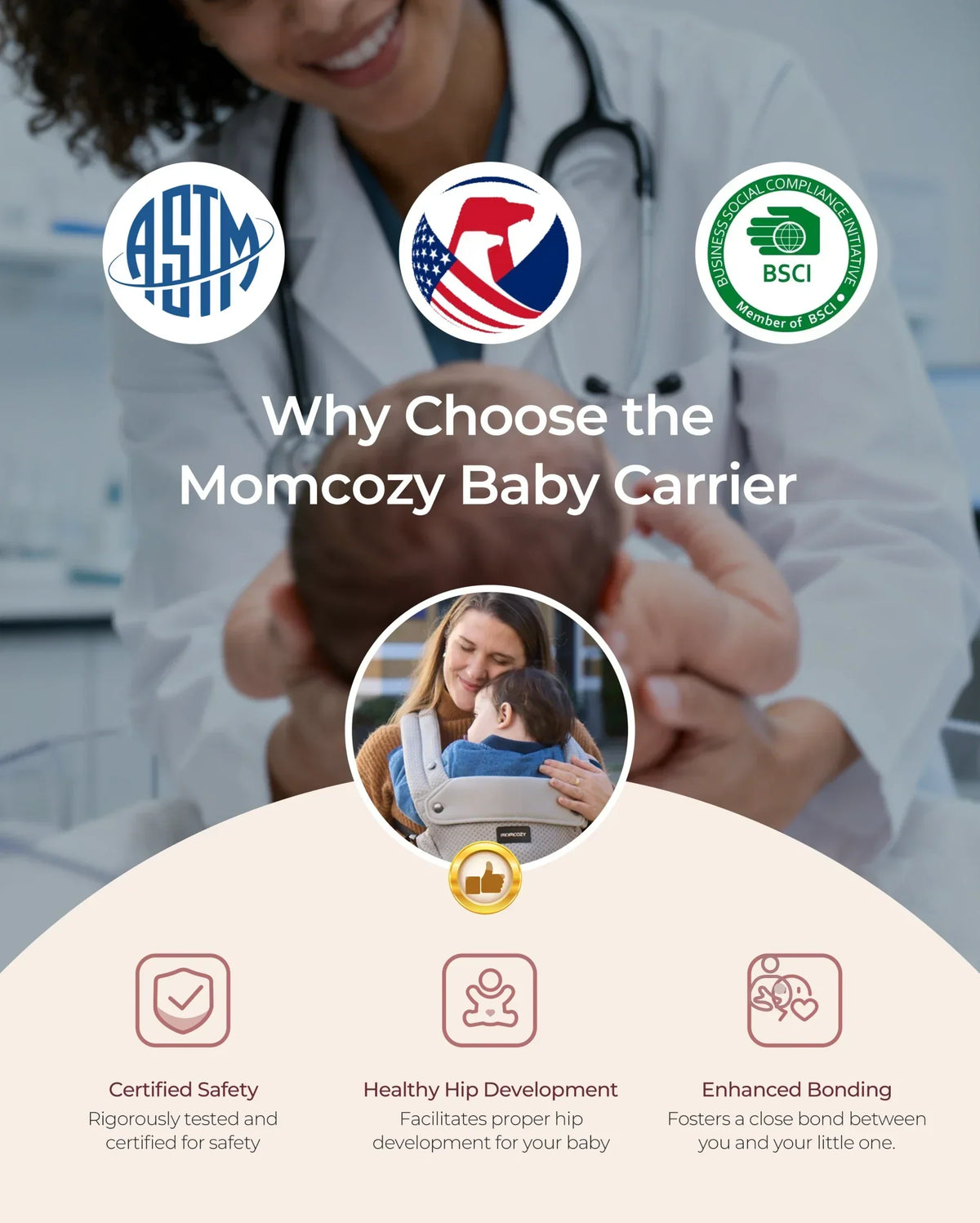 Move2Fit 2-in-1 Ergonomic Hip Seat Baby Carrier