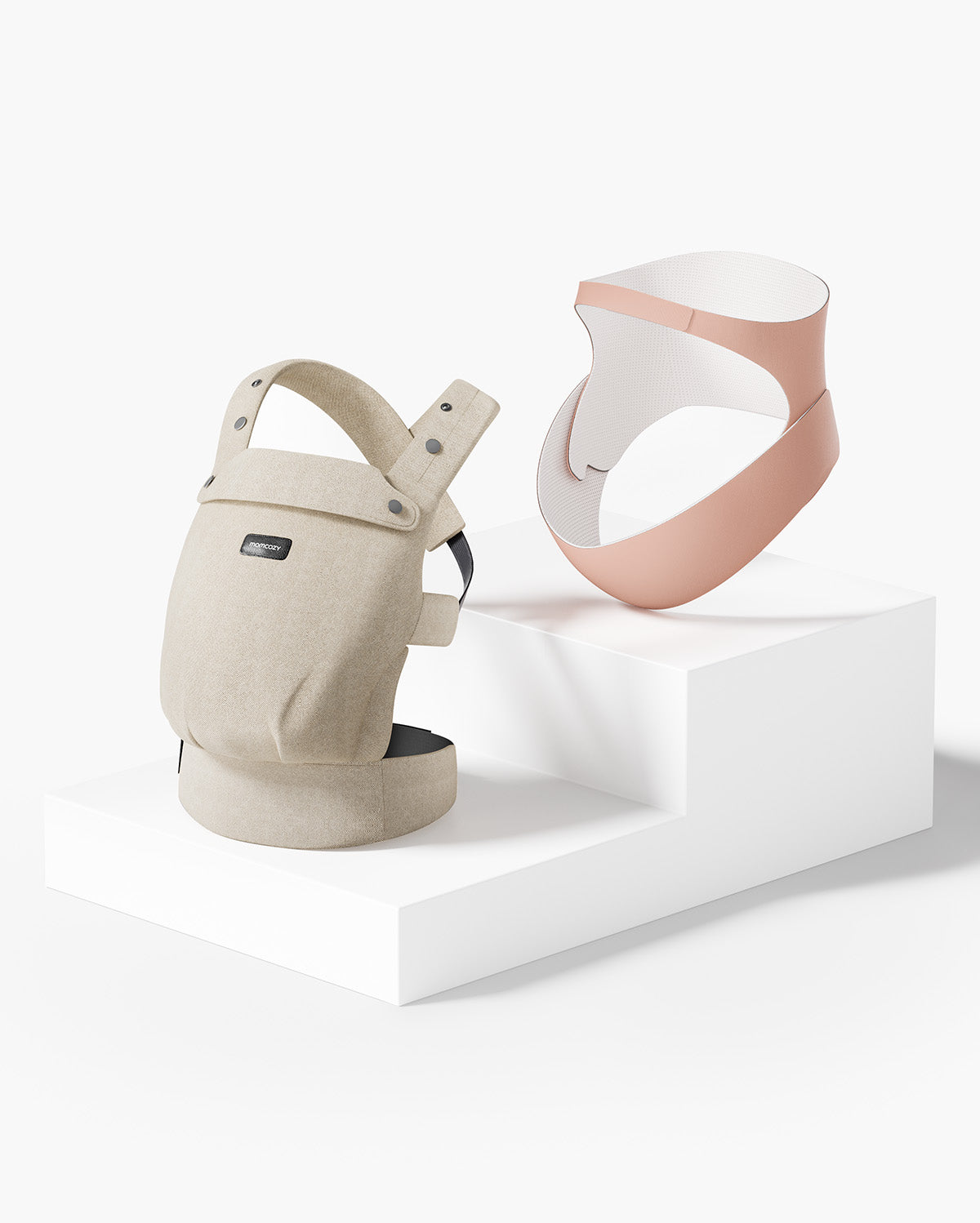 PureHug Baby Carrier Khaki Color and Ergonest Belly Band | Comfort Bundle