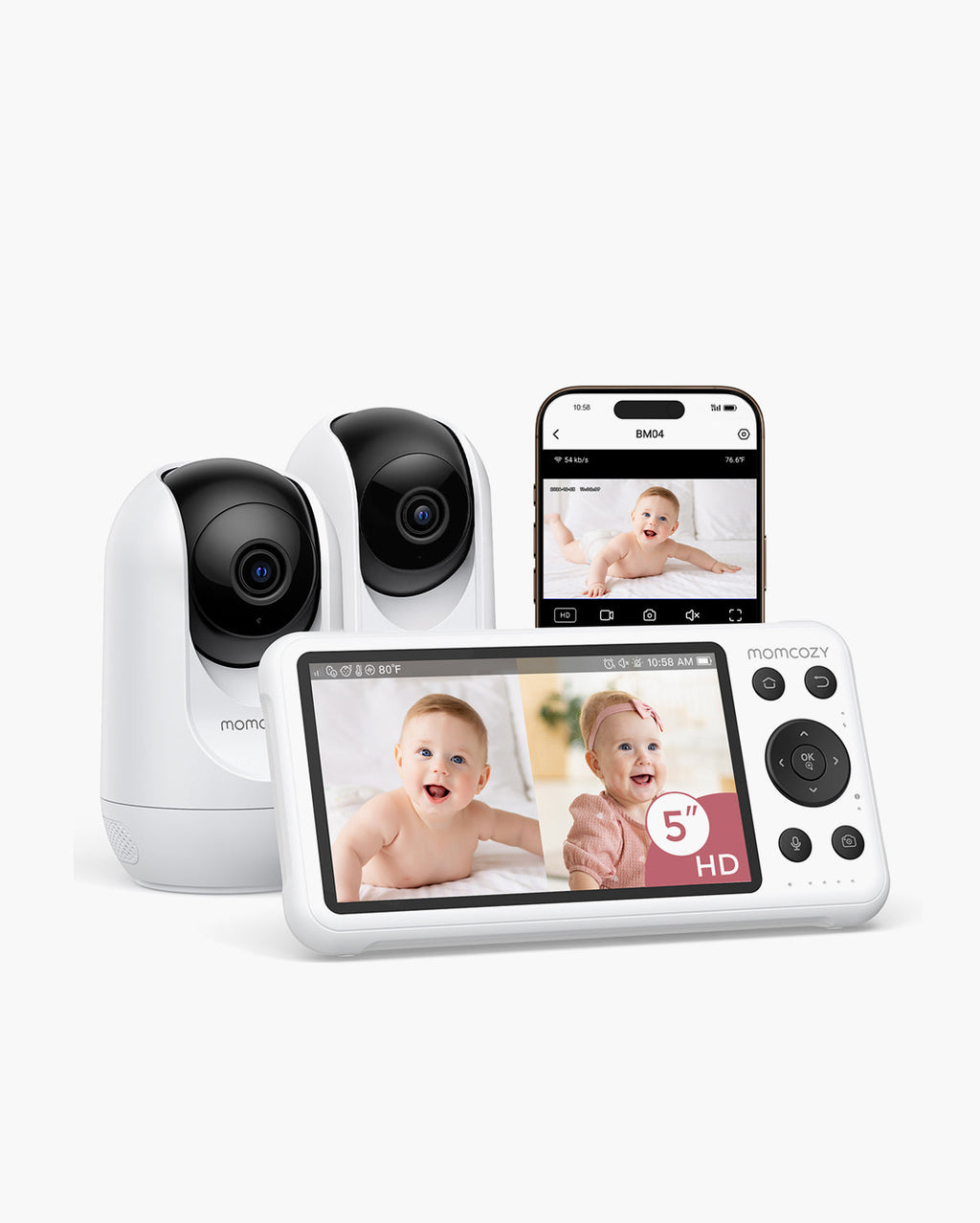 5 Inch Dual mode Smart Monitor 2 Camera BM04