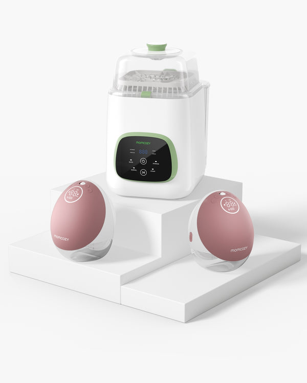 Pump & Clean Bundle: M9 Hands-free Breast Pump and KleanPal Pro Baby Bottle Washer and Sterilizer