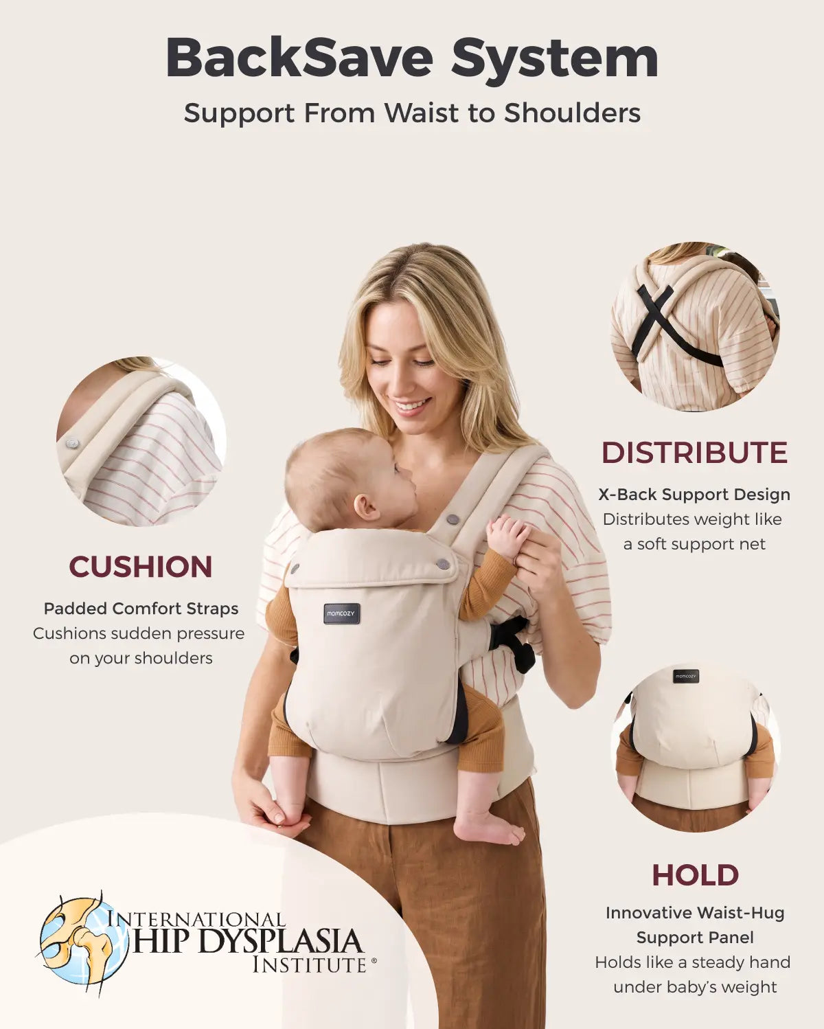 PureHug Baby Carrier - Ergonomic Cozy & Lightweight