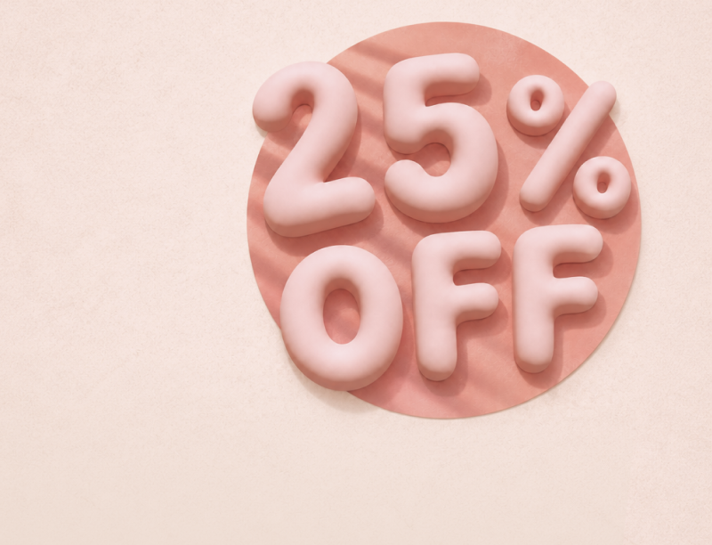 25% OFF – Singles & Bundles