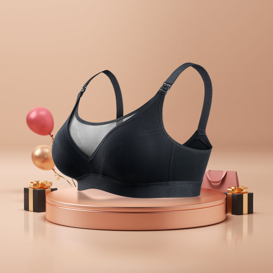 Bamboo - Ultra-Soft & Cool Breeze Pumping & Nursing Bra - HF018