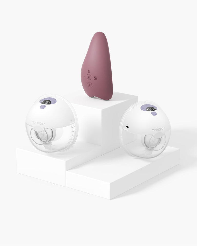 M5 Smart Massager Bundle: Double M5 Smart Wearable Breast Pump and One Breast Massager
