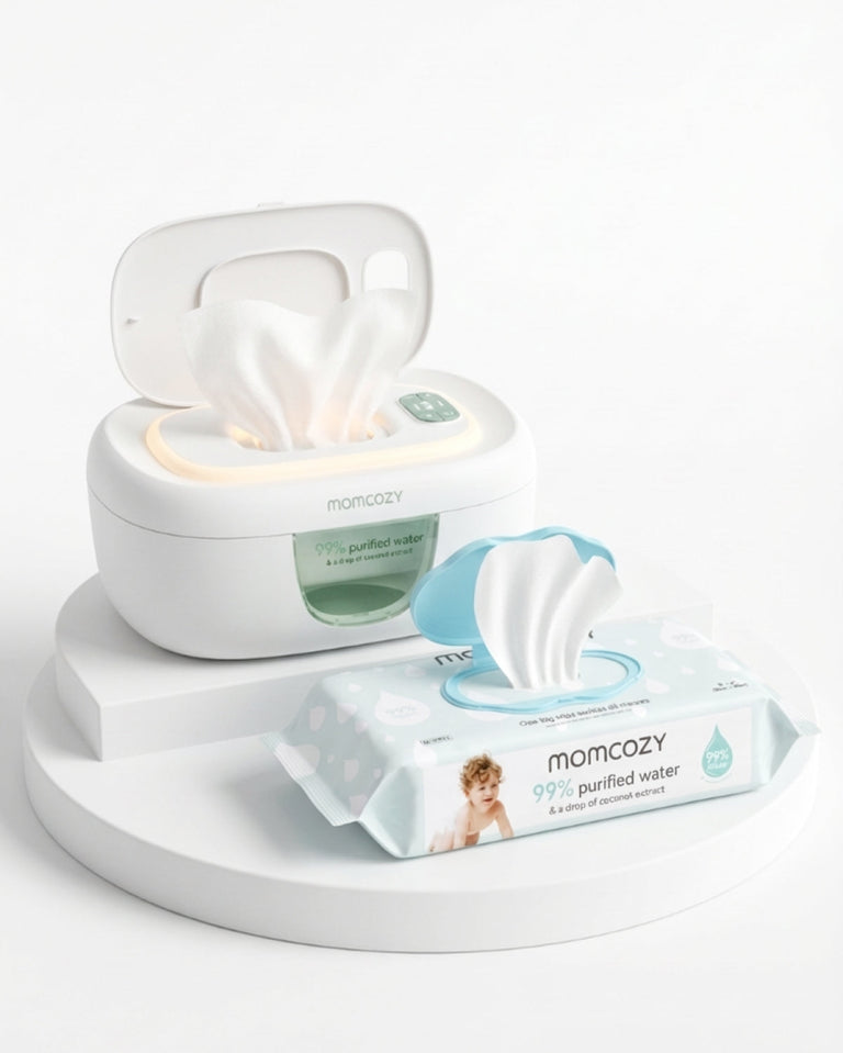 Translation missing: en.Momcozy Baby Wipe Warmer &amp; 99% Water Wipes Set