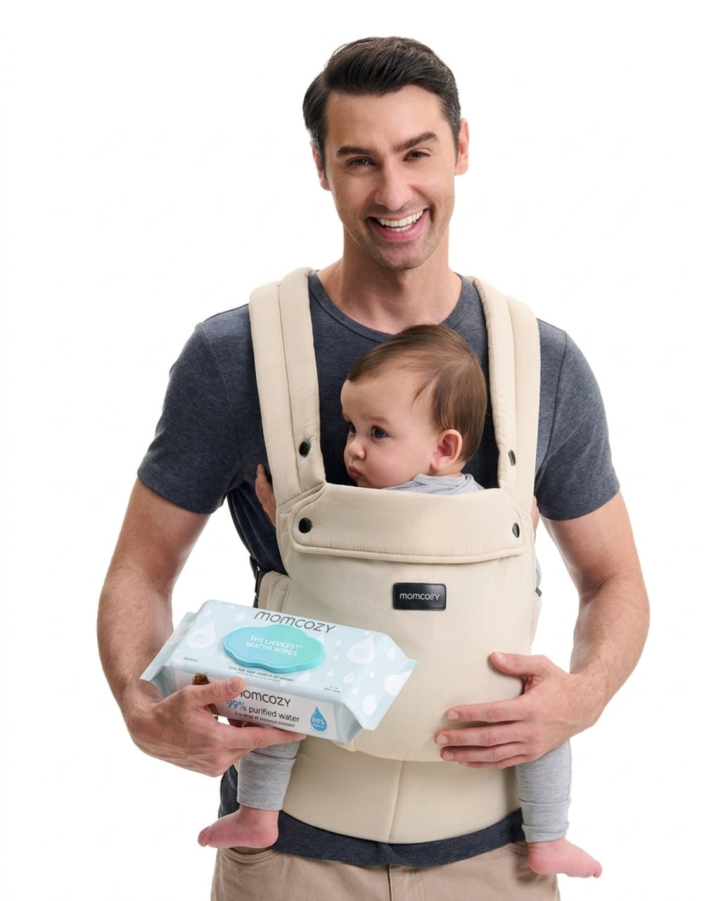PureHug Carrier & 99% Water Wipes Set
