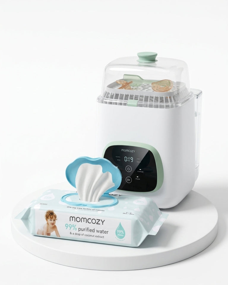 Translation missing: en.KleanPal Pro Baby Bottle Washer &amp; 99% Water Wipes Set