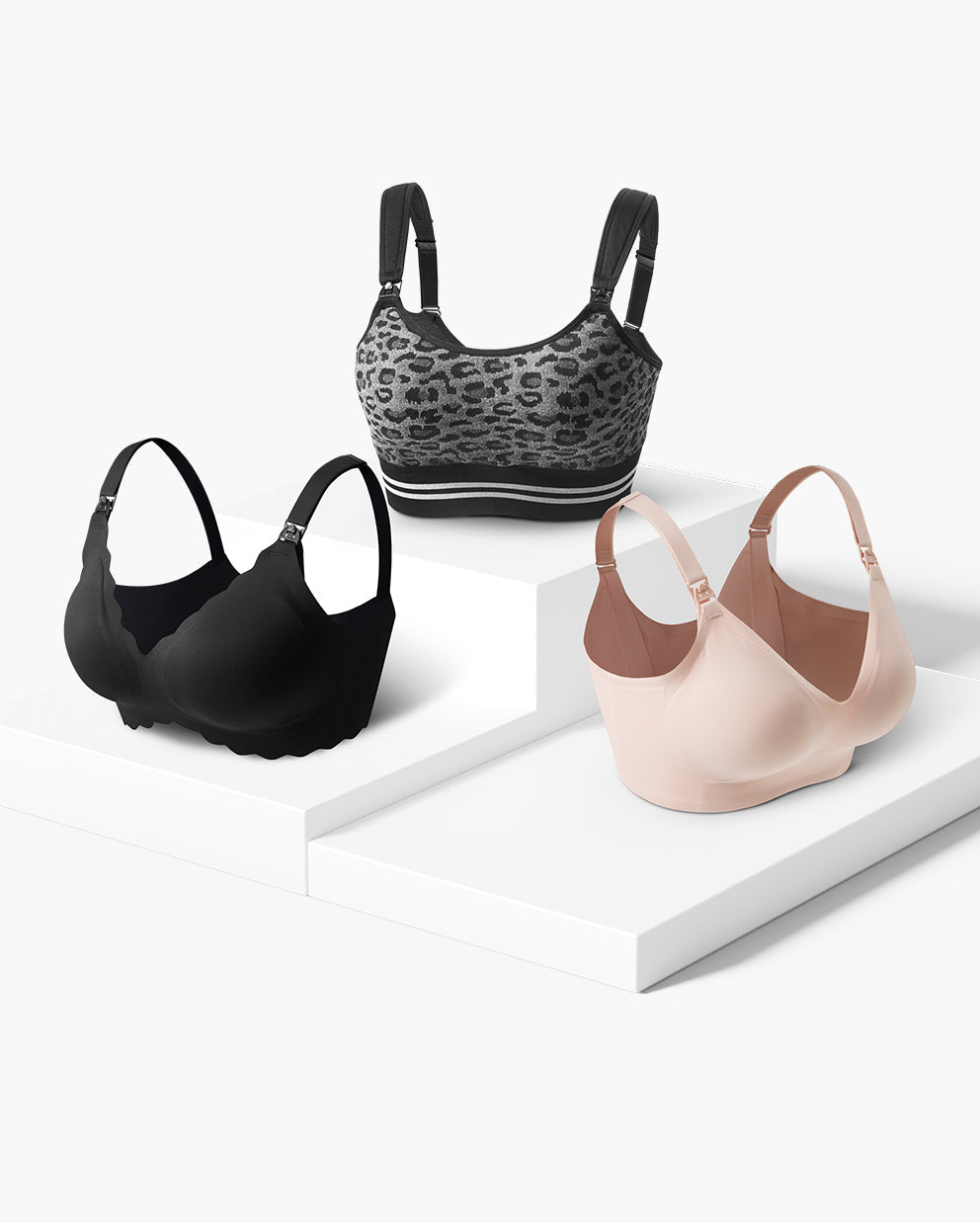 Momcozy The Essentials Jelly Strip + SMOOTH + DEX 4-in-1 Pumping Bra Bundle (3 Pack)