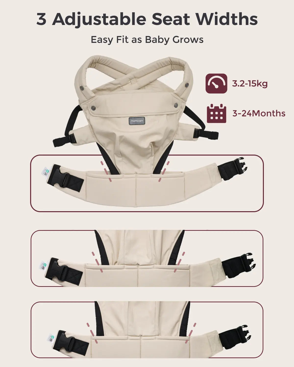 PureHug Baby Carrier - Ergonomic Cozy & Lightweight