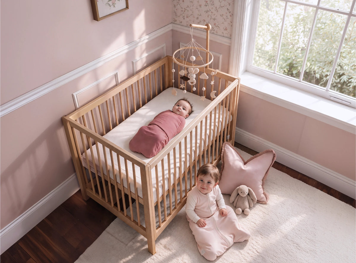 Baby Sleep Sack 1.5 TOG & Easy Swaddle Wrap For 0-3M Bundle