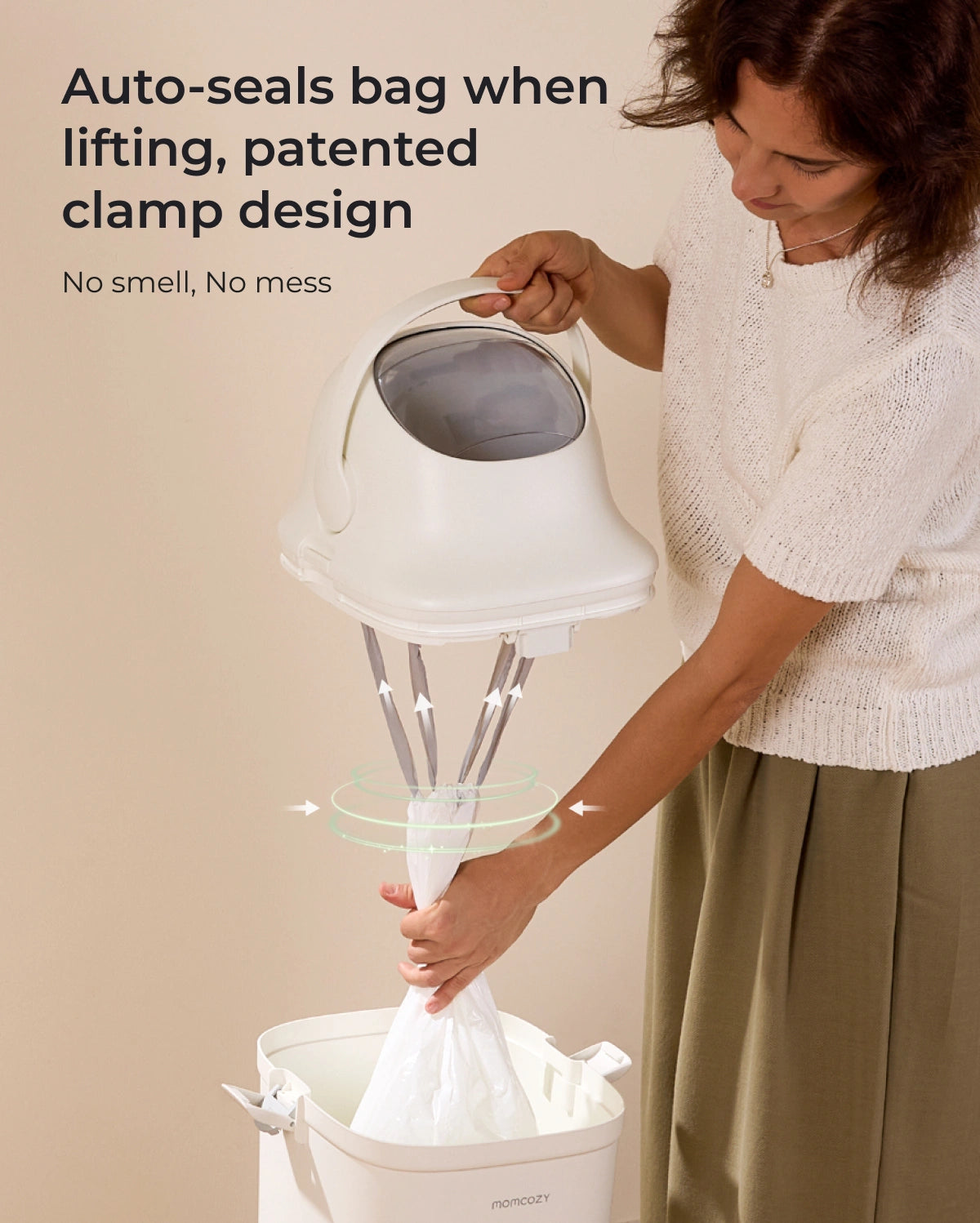 Diaper Pail Bundle: Diaper Pail + 45 Trash Bags + 4 Deodorizer Packs