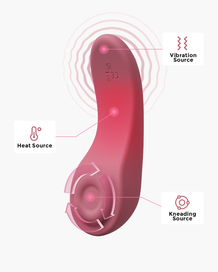 3 Mode Adjustable Chest Massager Features Heating, Kneading, and Vibrating