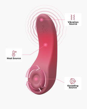 3 Mode Adjustable Chest Massager Features Heating, Kneading, and Vibrating